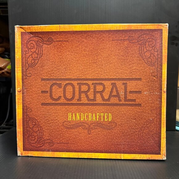 Corral E1435 LD Black Studs & Fringe Ankle Boots Bootie - NEW - Picture 2 of 9